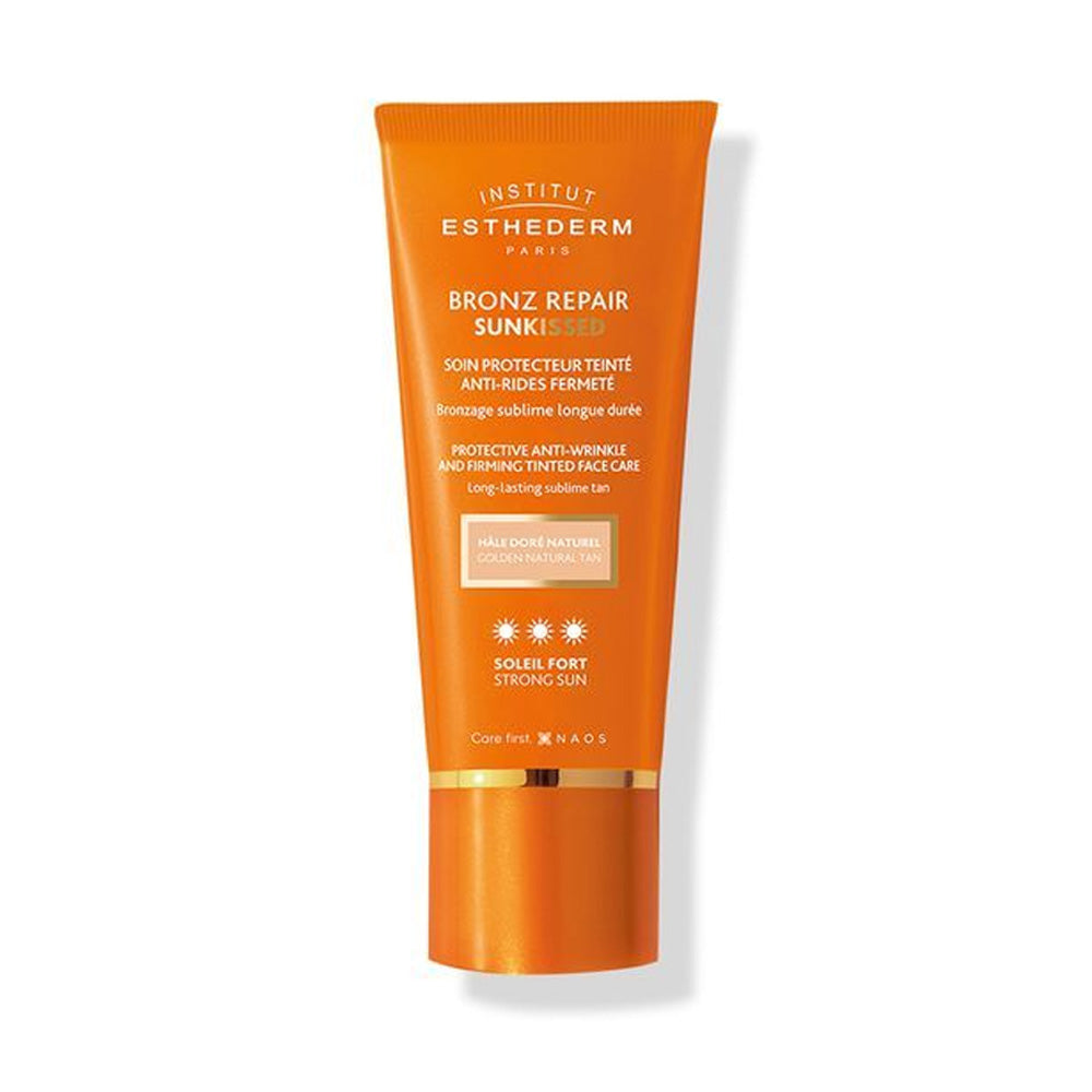 Esthederm Bronz Repair Sunkissed Soin Protecteur Teinté Anti-Rides Fermeté Soleil Fort 50ml | Global Para 