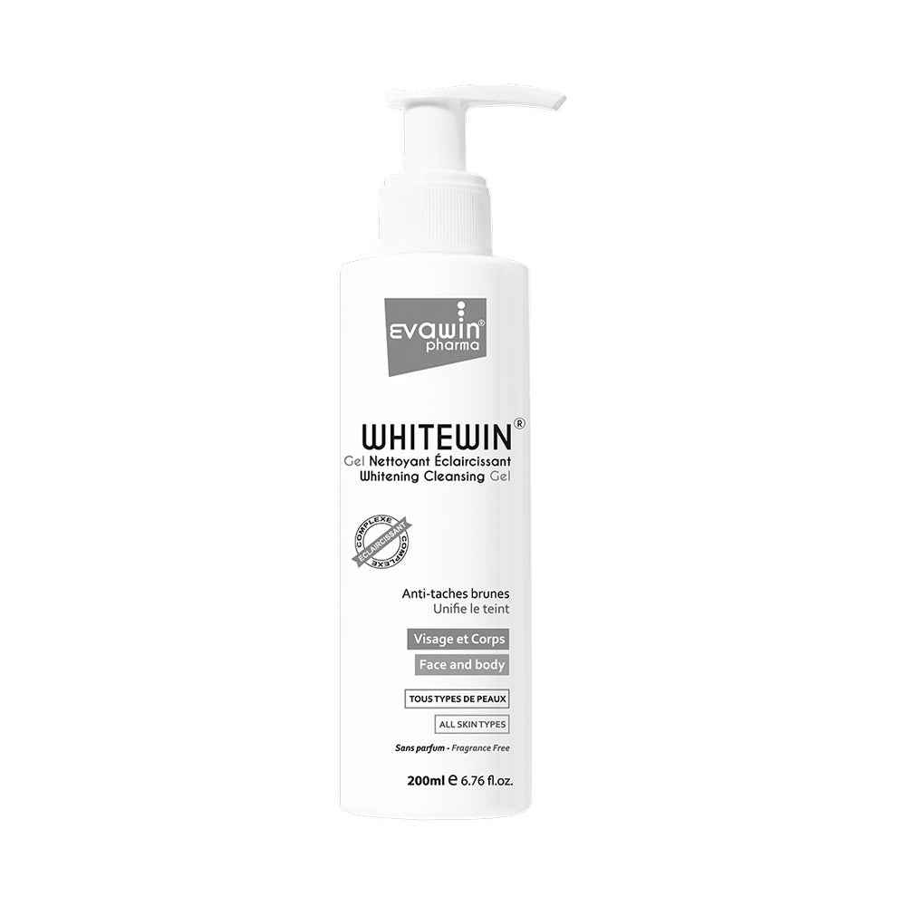 Evawin Whitewin Gel Nettoyant Eclaircissant 200ml nova parapharmacie prix maroc casablanca