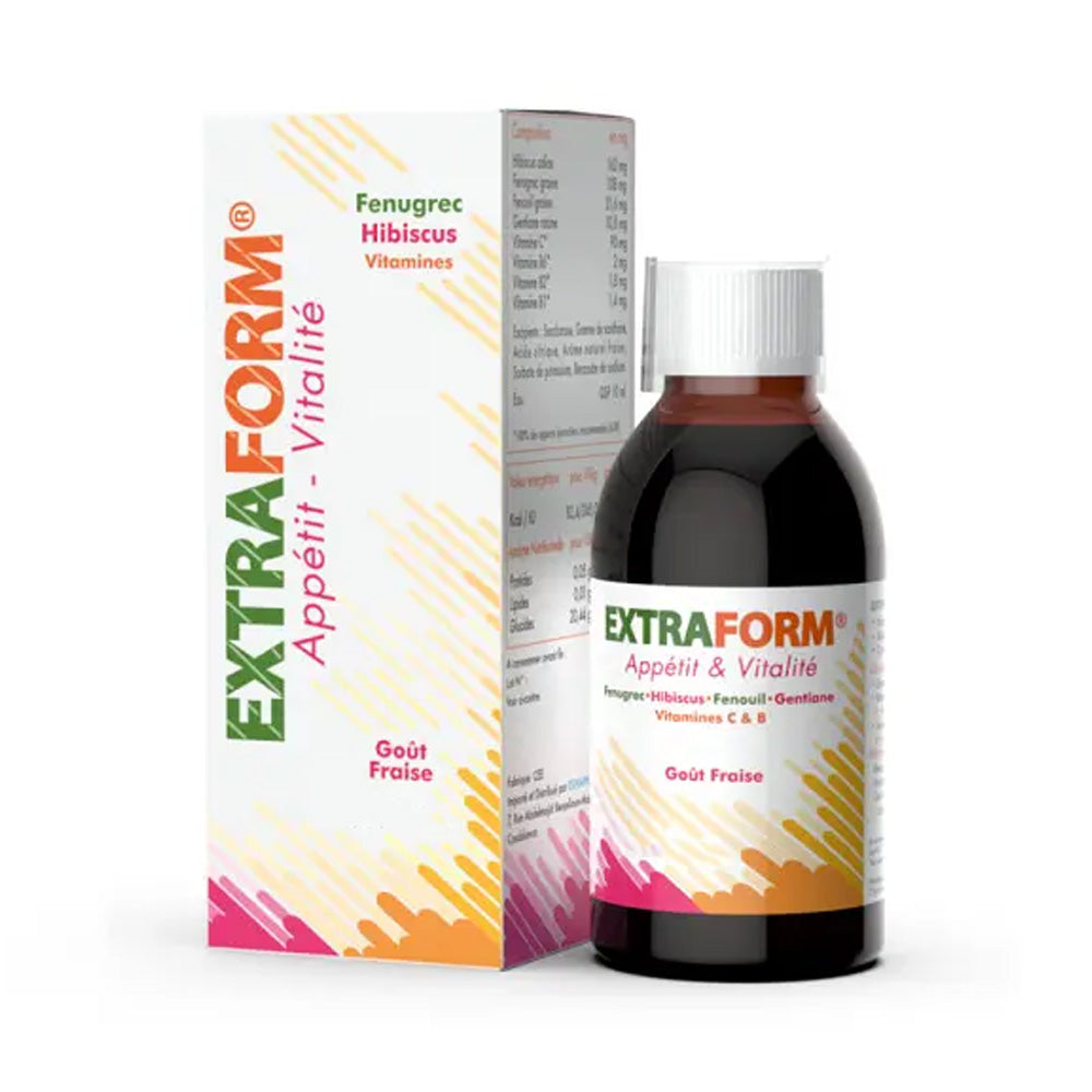 Extraform Sirop Appétit Et Vitalité Goût De Fraise 100 ml nova parapharmacie prix maroc casablanca