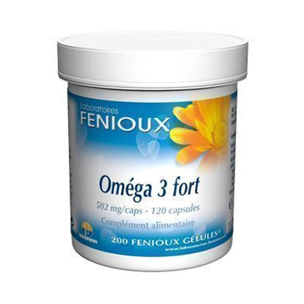 Fenioux Oméga 3 Fort Fonctions Cardiaque et Visuelle Normales 502mg 120 Gélules nova parapharmacie prix maroc casablanca