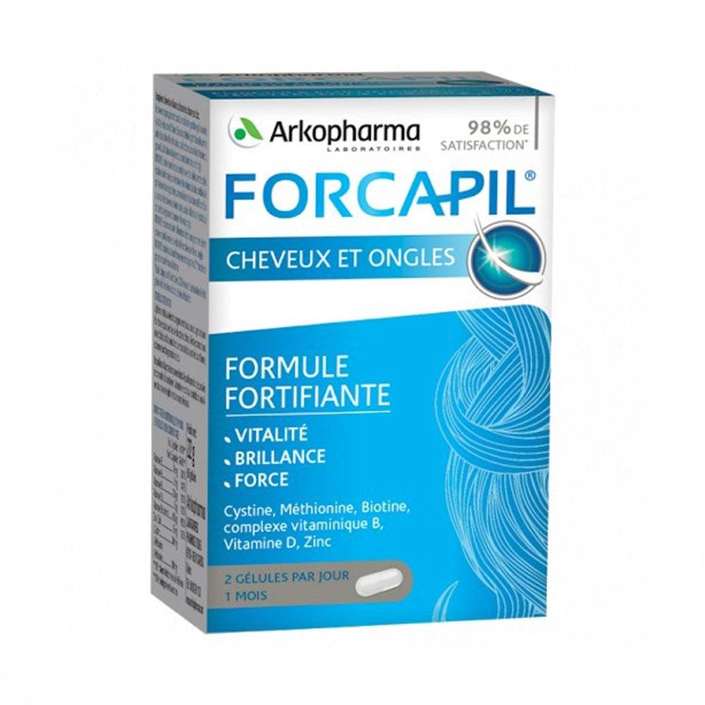 Forcapil Arkopharma Cheveux Et Ongles Boite 60 Gélules