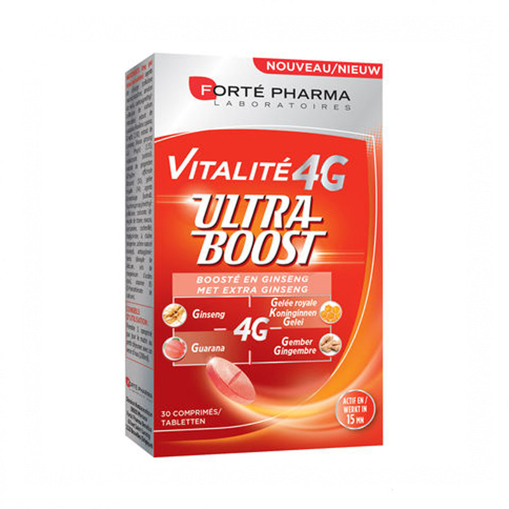 Forté Pharma Vitalité 4G Ultra Boost Avec Ginseng 30 Comprimés nova parapharmacie prix maroc casablanca