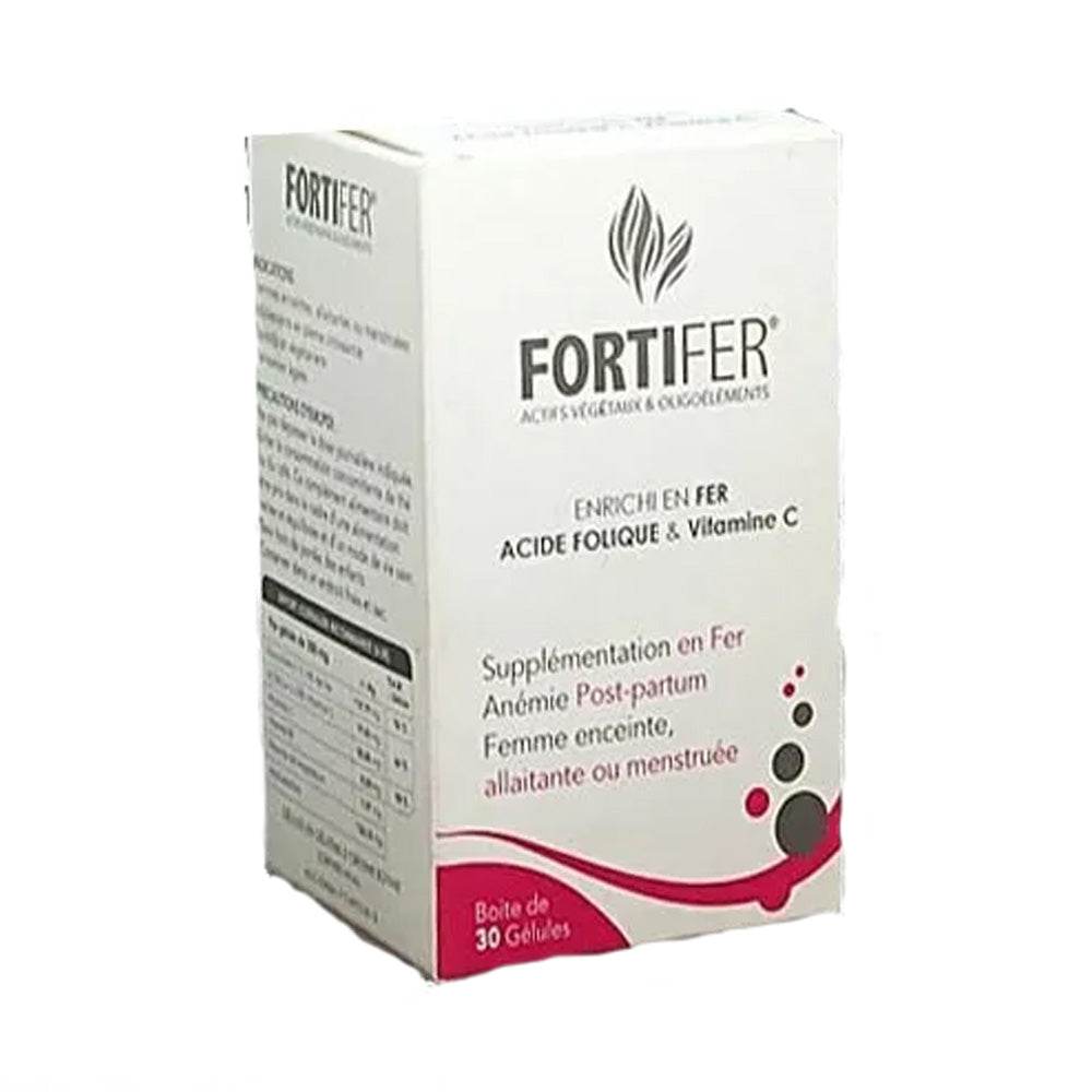 Fortifer Fer Acide Folique Et Vitamine C 30 gélules