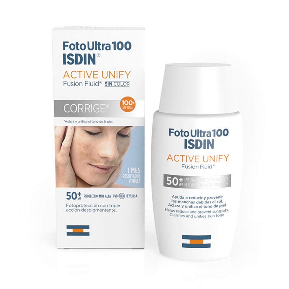 Foto Ultra ISDIN Active Unify Fusion Fluid SPF50+ 50ml Invisible nova parapharmacie prix maroc casablanca