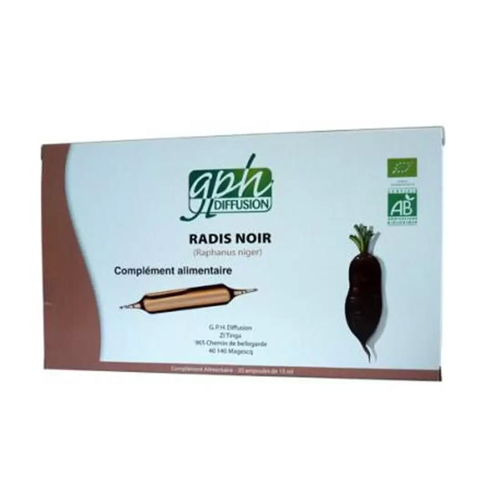 GPH Diffusion Radis Noir 20 Ampoules 15ml nova parapharmacie prix maroc casablanca