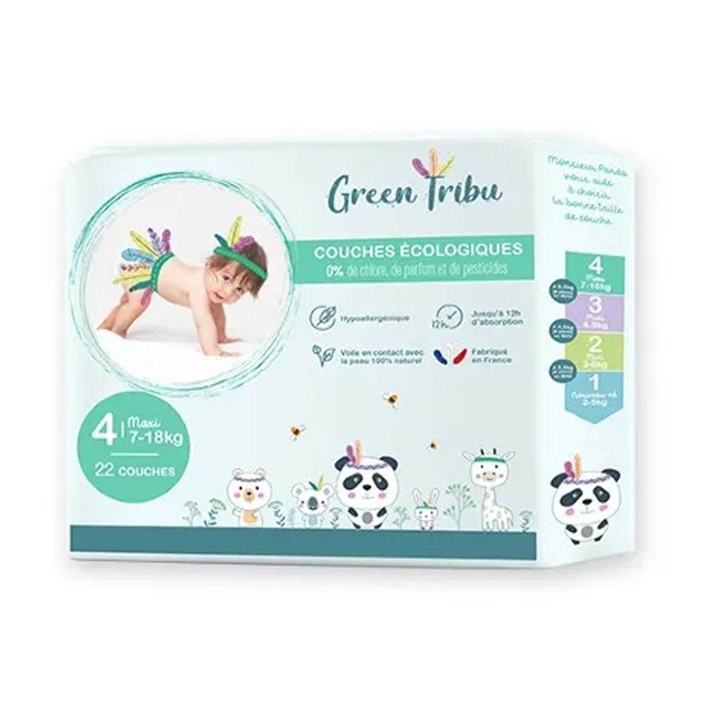Green Tribu Couches Bébé Maxi T4 7-18kg/22 Pièces