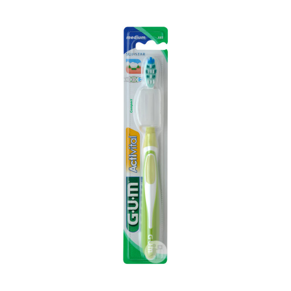 Gum ActiVital Compact Brosse À Dents Medium (583) nova parapharmacie prix maroc casablanca