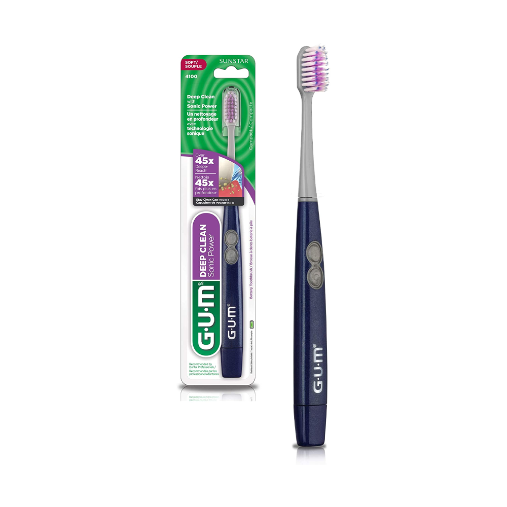 Gum SONIC DAILY Brosse à Dents Electrique à Pile (4100) nova parapharmacie prix maroc casablanca