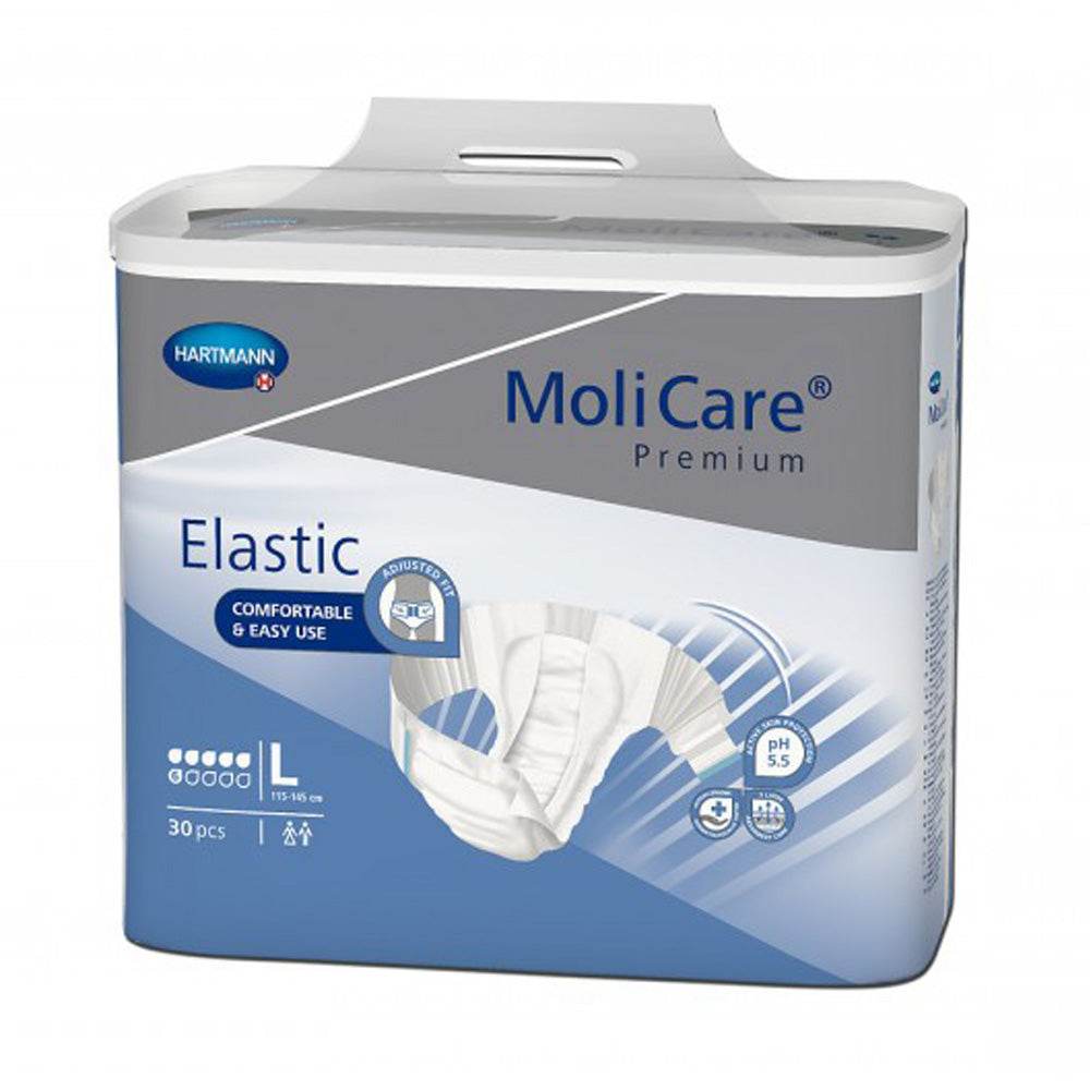 Hartmann Molicare Couches Elastic 6 Gouttes Jour 30 Pièces - Global Para