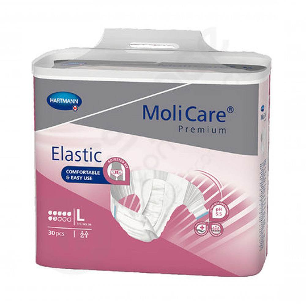 Hartmann Molicare Couches Elastic 7 Gouttes Nuit Taille L 30 Pièces