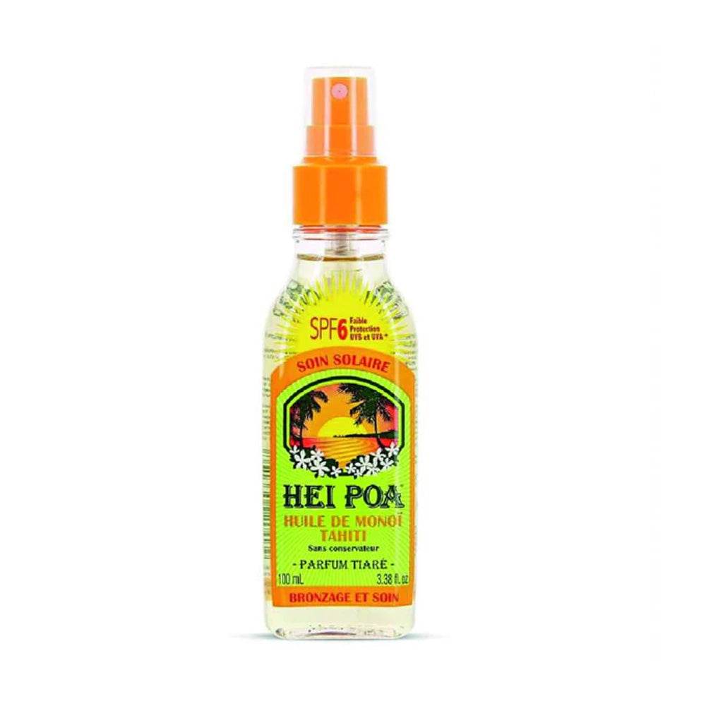 Hei Poa Huile Sèche Au Monoi Parfum Tiarè SPF6 100ml