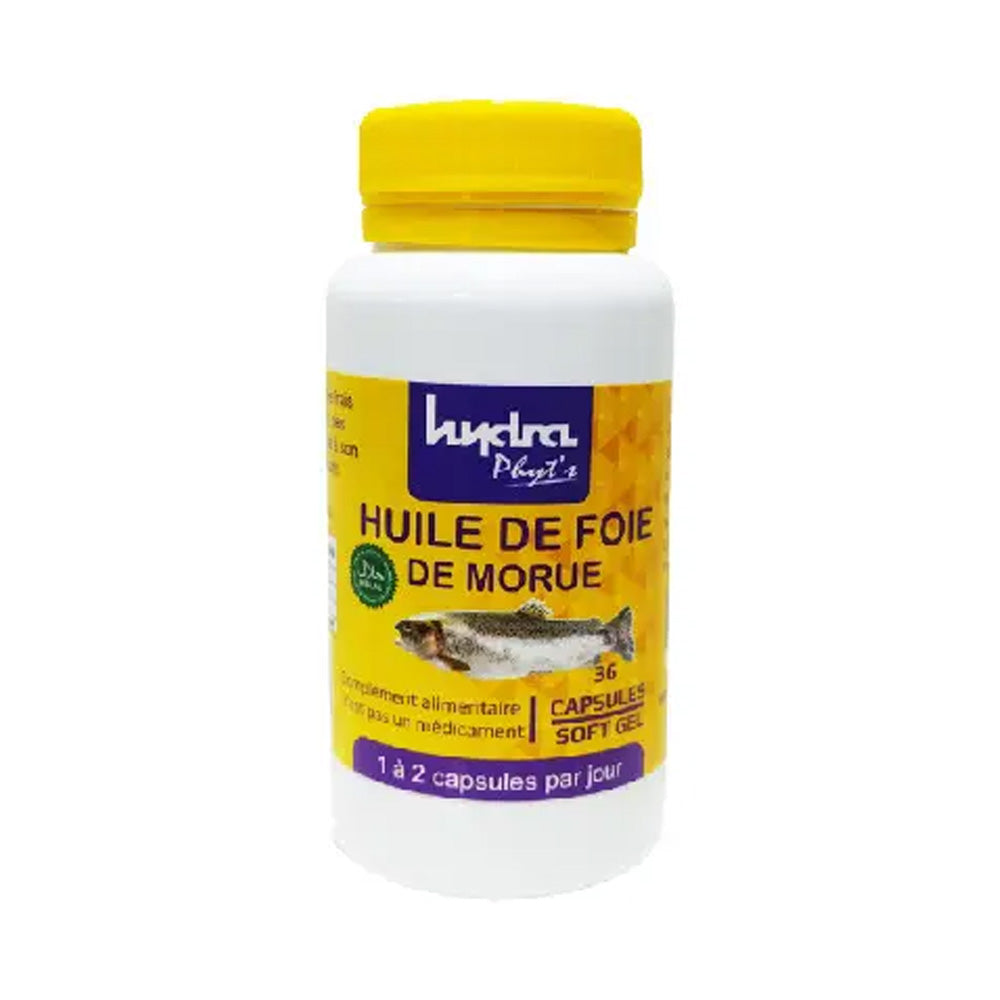 Hydra Phyt's Huile De Foie De Morue 36 Capsules nova parapharmacie prix maroc casablanca