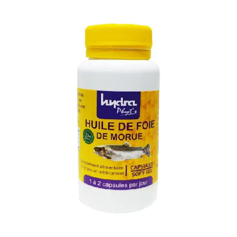 Hydra Phyt's Huile De Foie De Morue 60 Capsules nova parapharmacie prix maroc casablanca