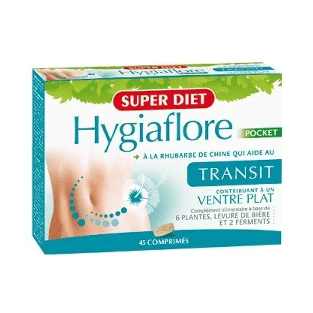 Hygiaflore Transit Ventre Plat Pocket Super Diet 45 Comprimés nova parapharmacie prix maroc casablanca