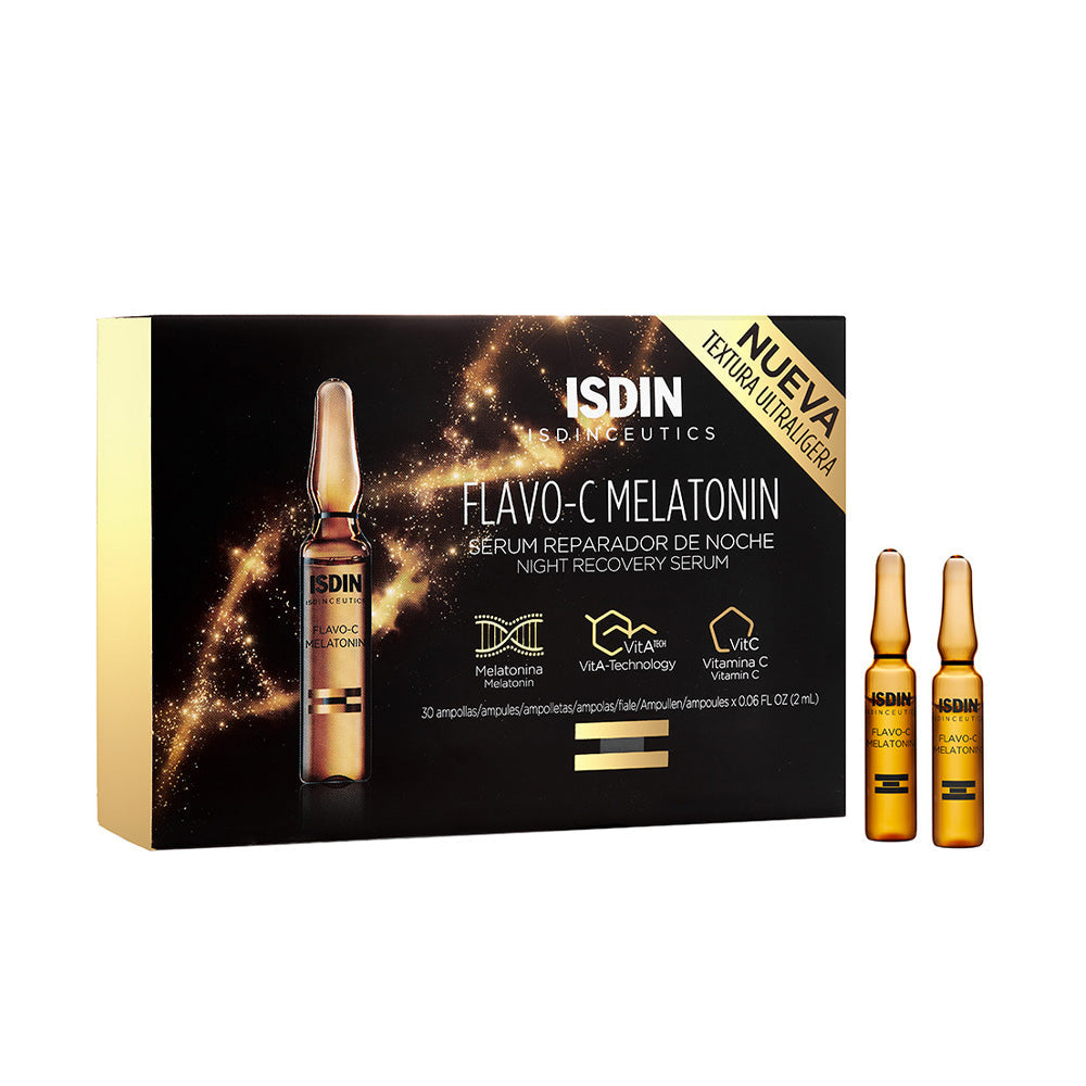 ISDIN Isdinceutics Flavo-C Melatonin nuit 30x2ml nova parapharmacie prix maroc casablanca