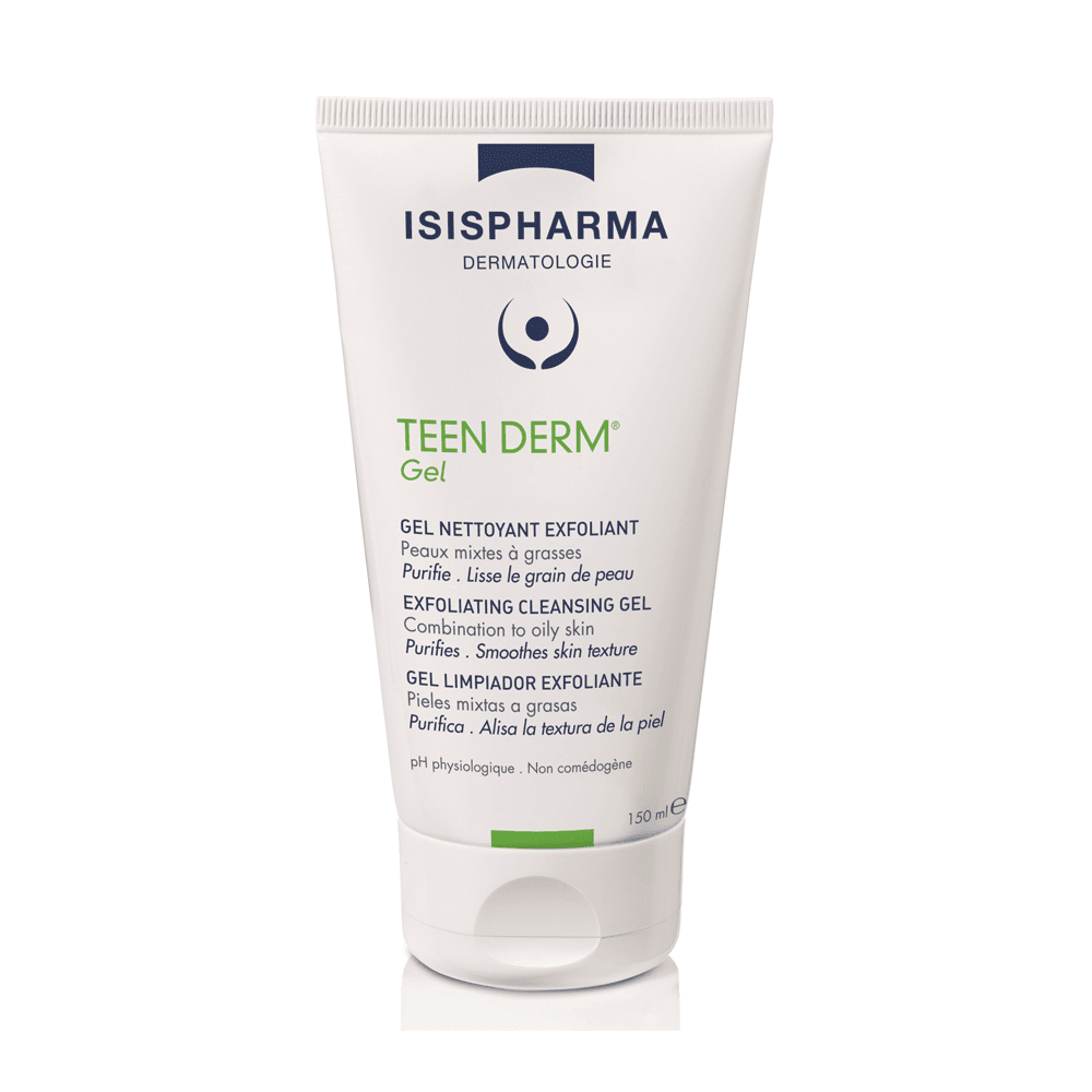 Isispharma Teen Derm Gel Nettoyant Exfoliant 150ml