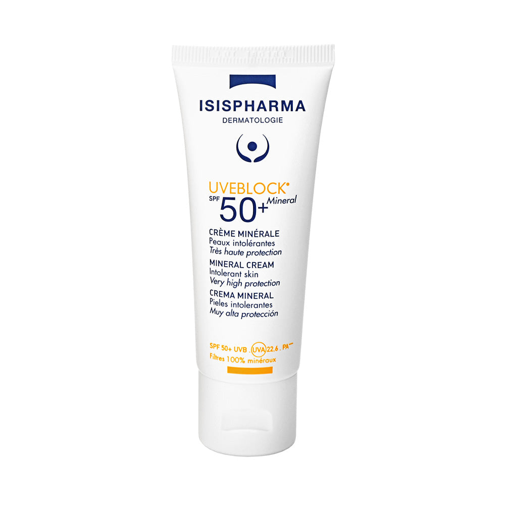 Isispharma Uveblock Crème Minérale Invisible SPF50+ 40ml nova parapharmacie prix maroc casablanca