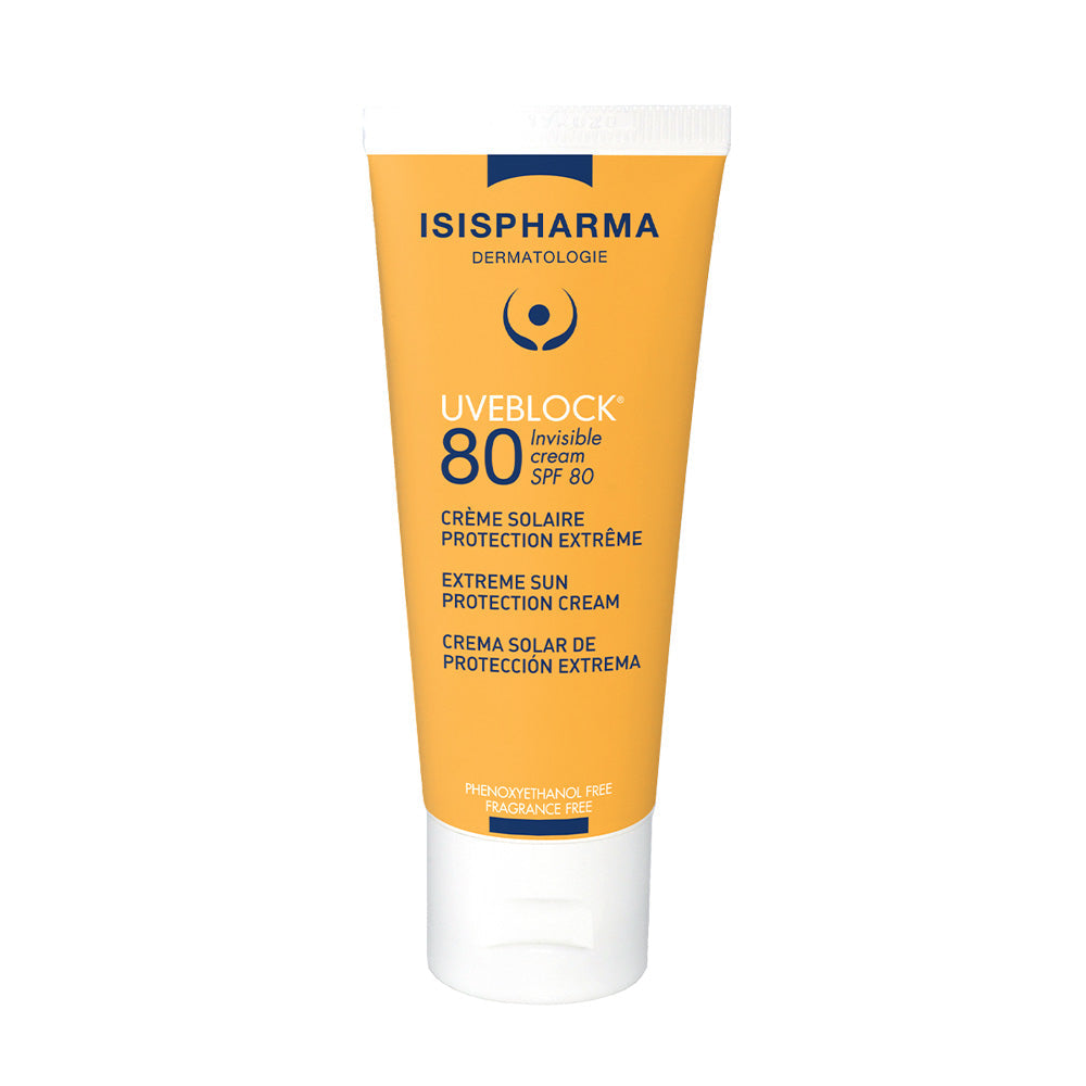 Isispharma Uveblock Crème Solaire Invisible SPF80+ 40ml nova parapharmacie prix maroc casablanca