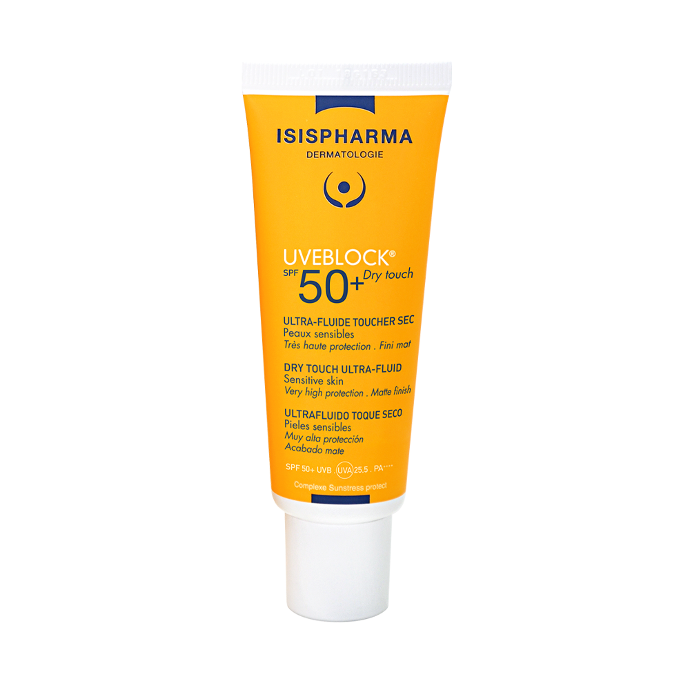 Isispharma Uveblock Dry Touch Teinté SPF50+ 40ml claire nova parapharmacie prix maroc casablanca