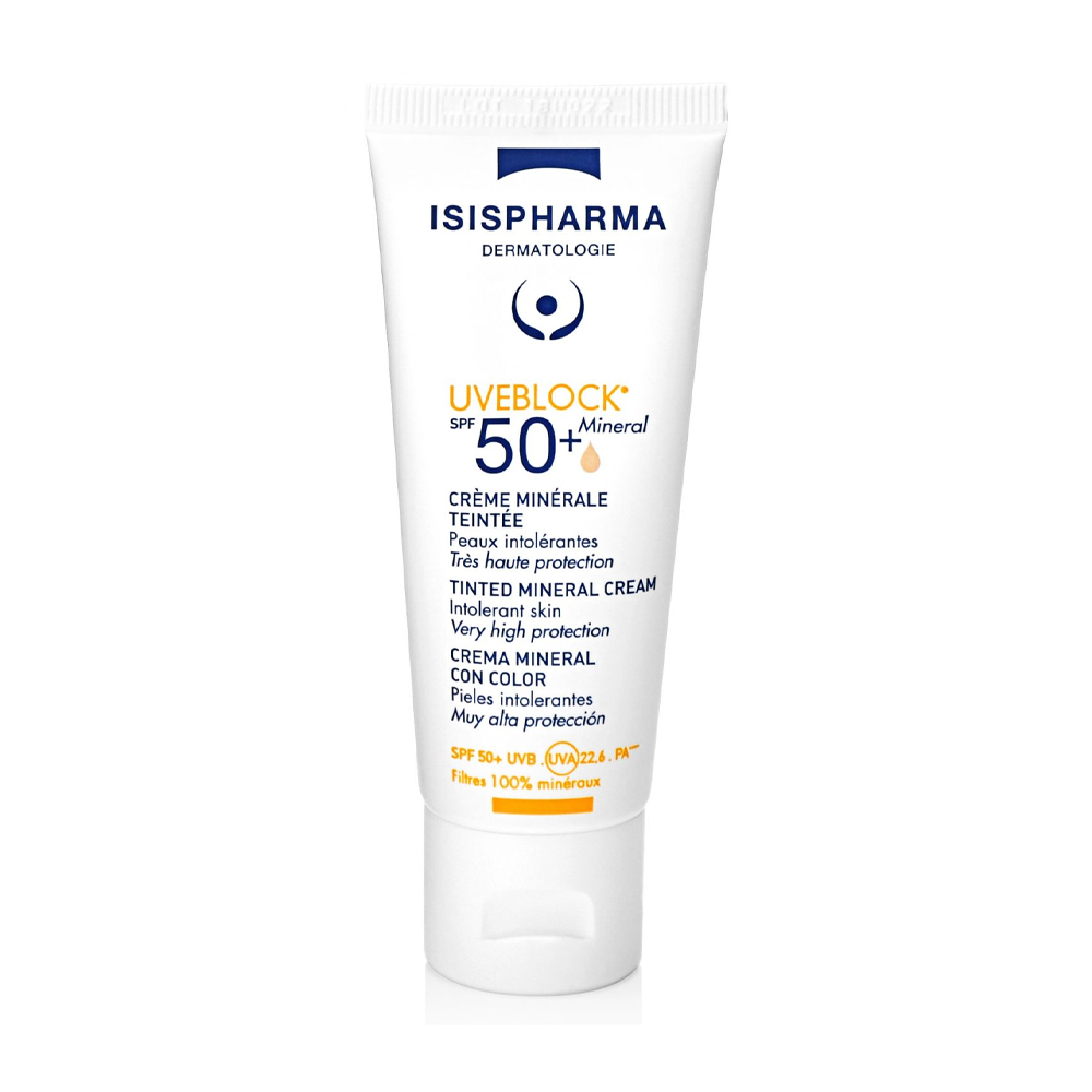 Isispharma Uveblock Minéral Teinté SPF50+  40ml nova parapharmacie prix maroc casablanca