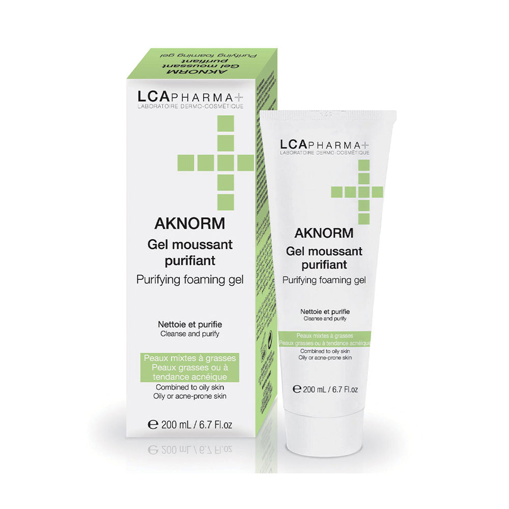 Lca Pharma Aknorm Gel Moussant Purifiant 200ml nova parapharmacie prix maroc casablanca
