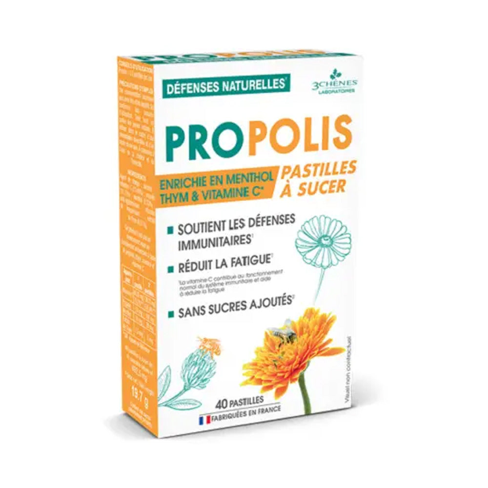 Les 3 Chênes Propolis Pastilles à Sucer Boite De 40 Pastilles nova parapharmacie prix maroc casablanca