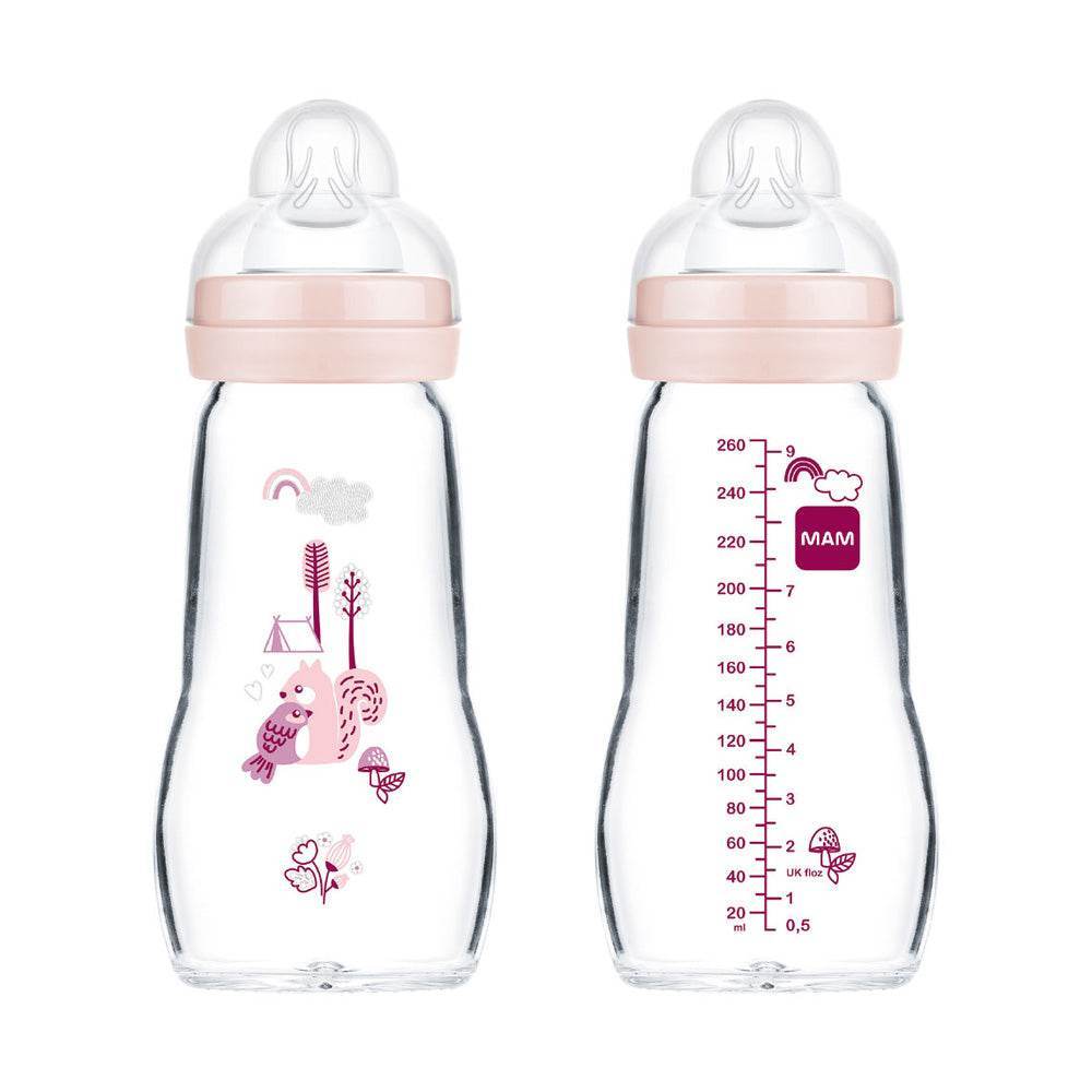 MAM Biberon Verre 2+m 260 ml Forest - Biberon En Verre