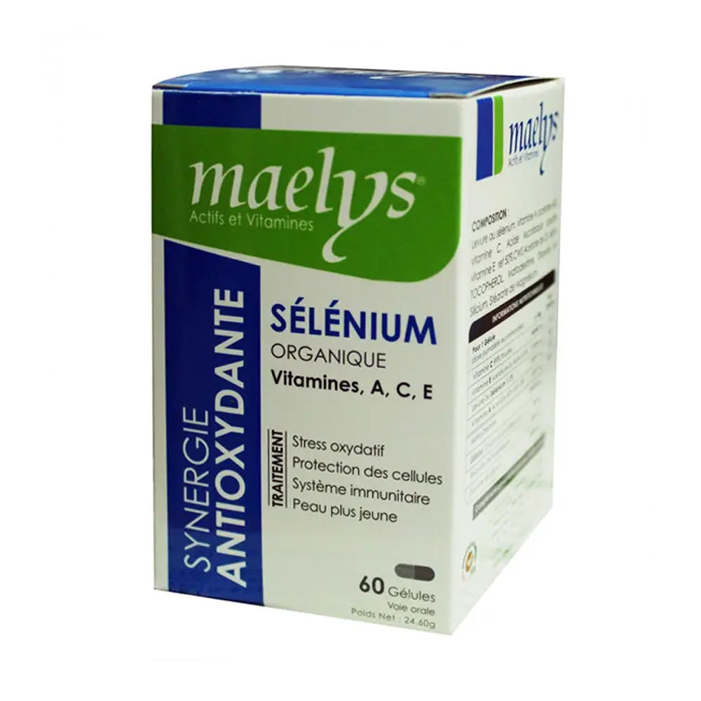 Maelys Sélénium Vitamine A, C, E 60 Gélules nova parapharmacie prix maroc casablanca