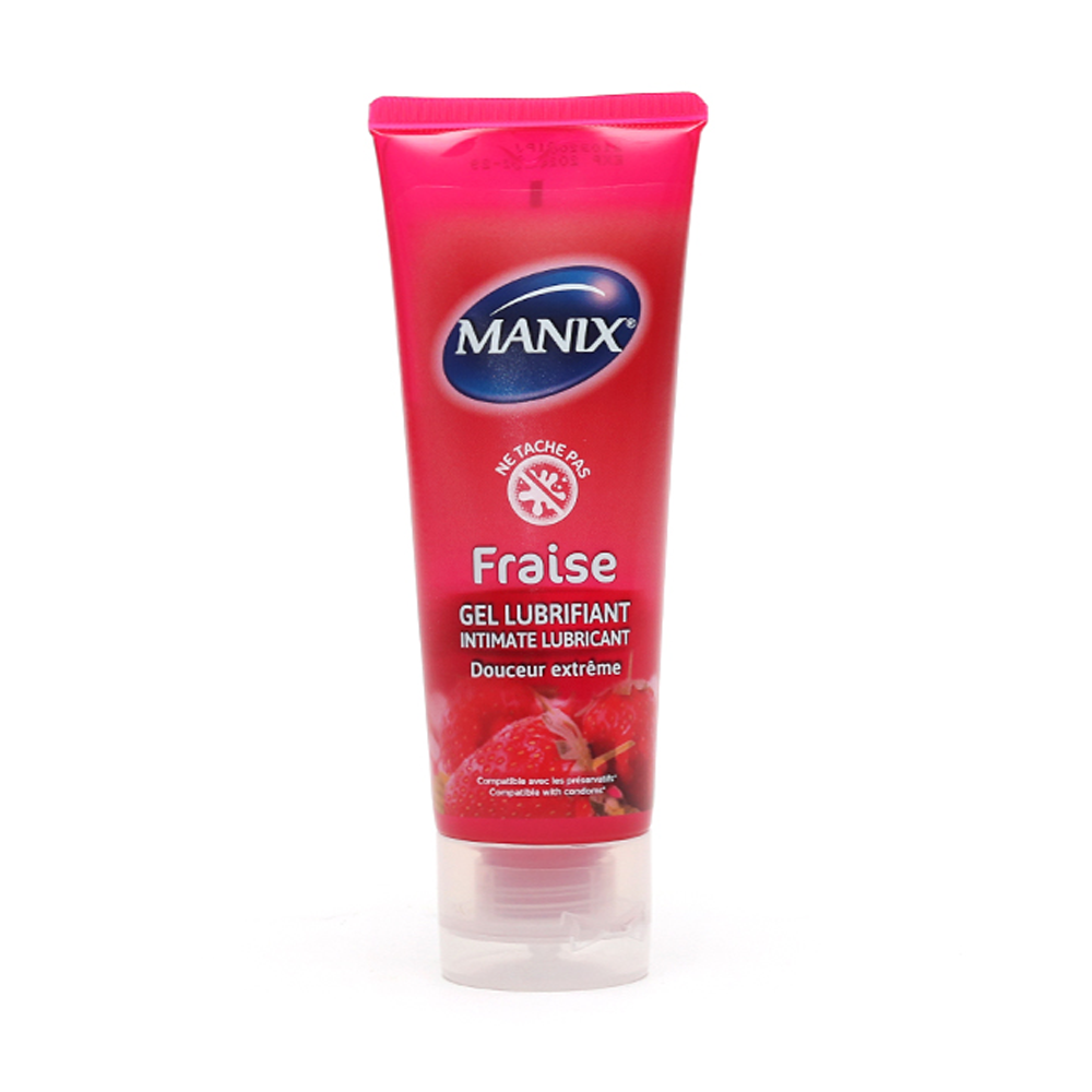 Manix Fraise Gel Lubrifiant 80ml nova parapharmacie prix maroc casablanca