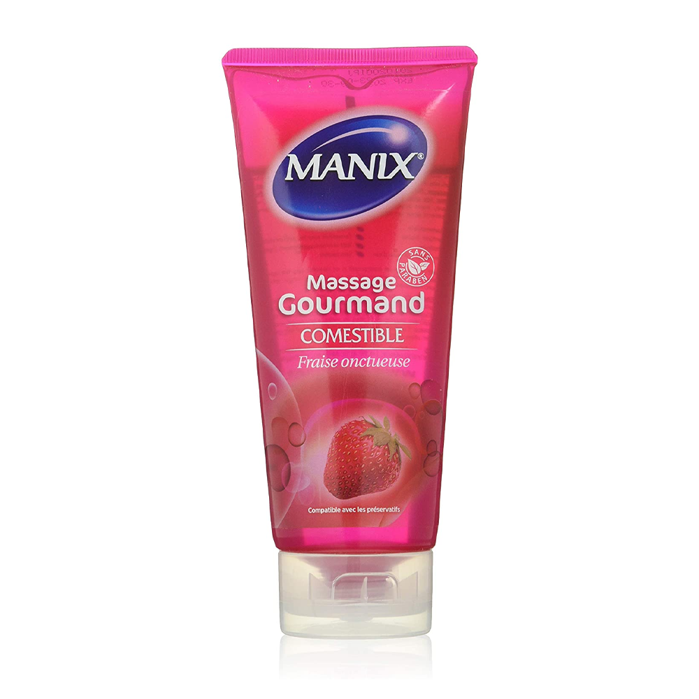 Manix Gel Massage Gourmand Fraise 200ml nova parapharmacie prix maroc casablanca