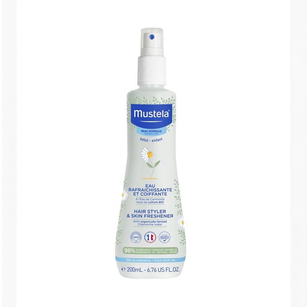 Mustela Eau Rafraichissante et Coiffante Bébé à l'eau de Camomille Bio 200ml nova parapharmacie prix maroc casablanca