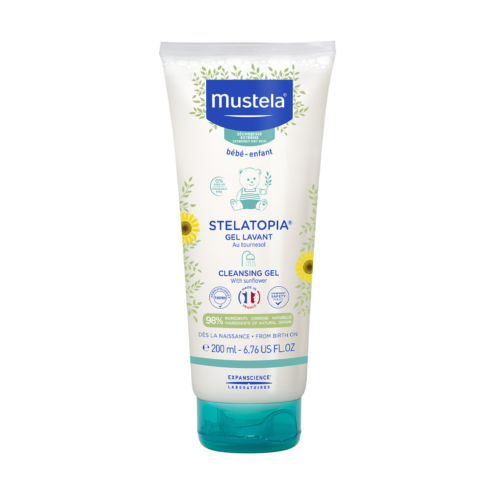 Mustela Gel Lavant Stelatopia au Tournesol BIO 200ml nova parapharmacie prix maroc casablanca