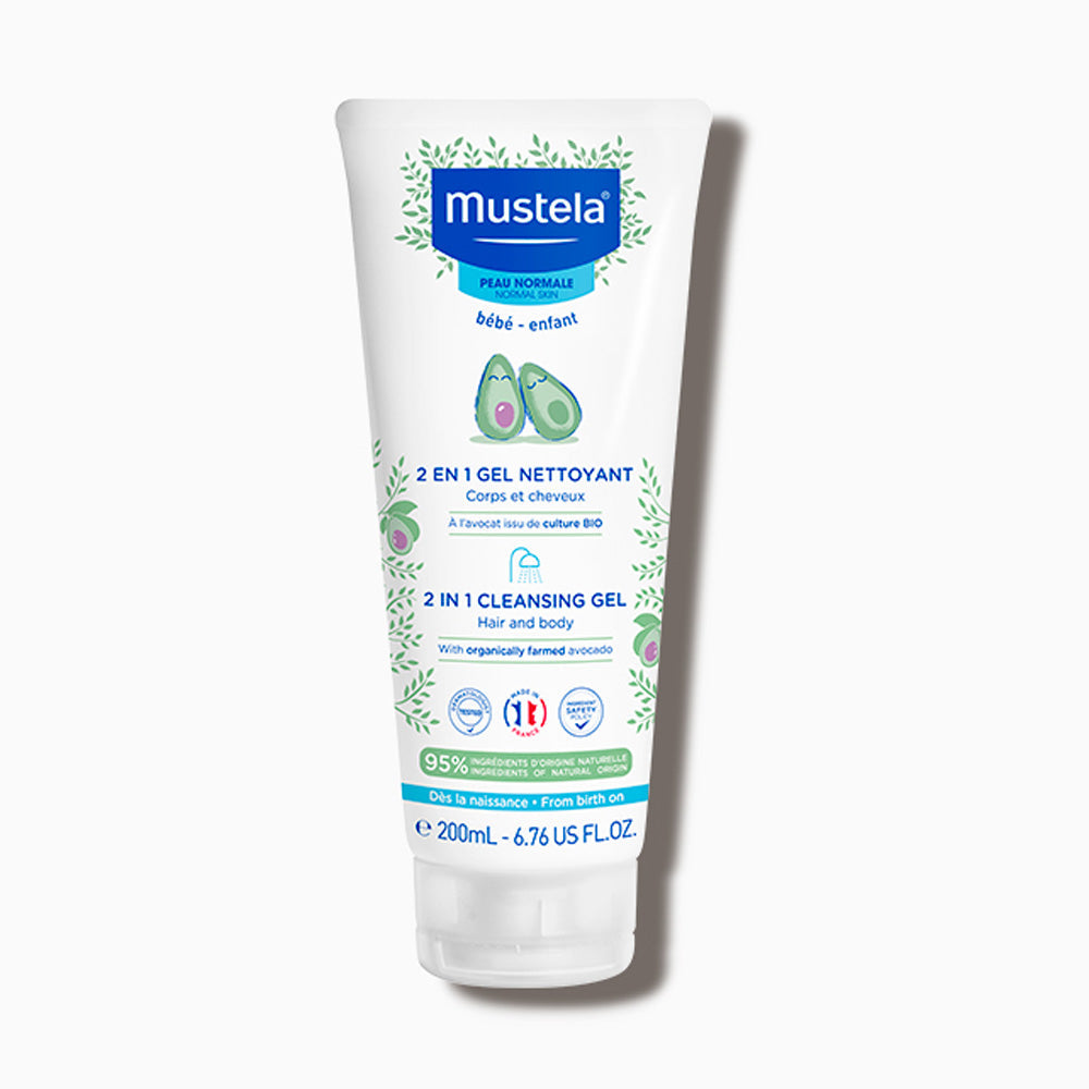 Mustela Gel Nettoyant 2 en 1 à l'avocat BIO 200ml nova parapharmacie prix maroc casablanca