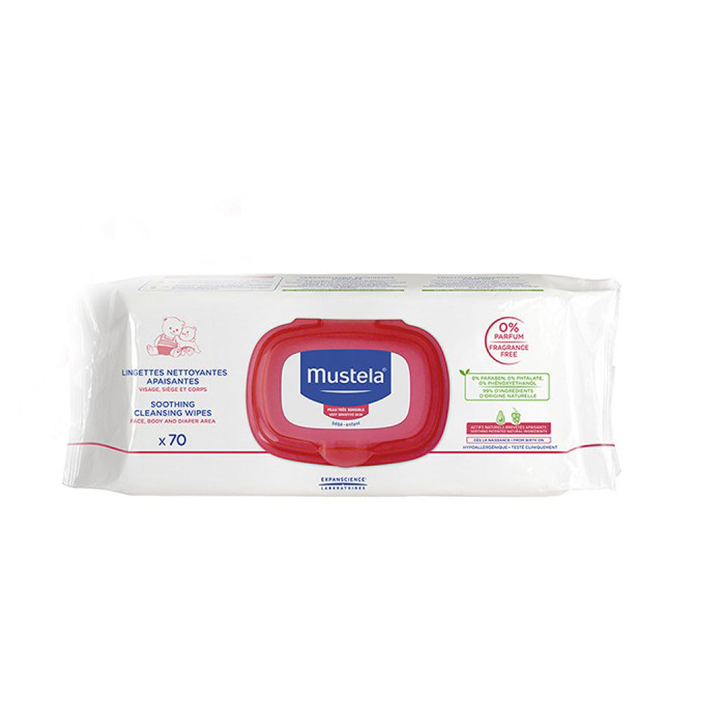 Mustela Lingettes Nettoyantes Apaisantes 70 Pièces nova parapharmacie prix maroc casablanca