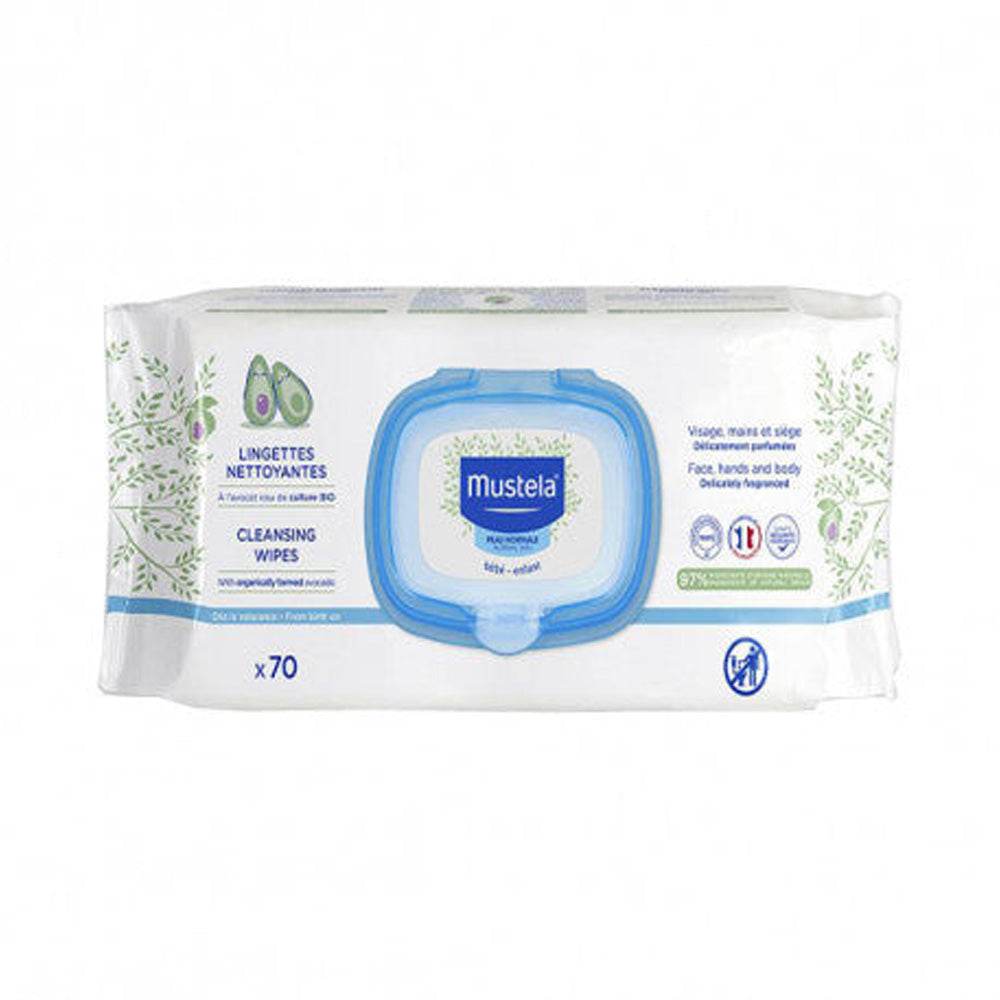 Mustela Lingettes Nettoyantes BIO à L'avocat  70 Pièces