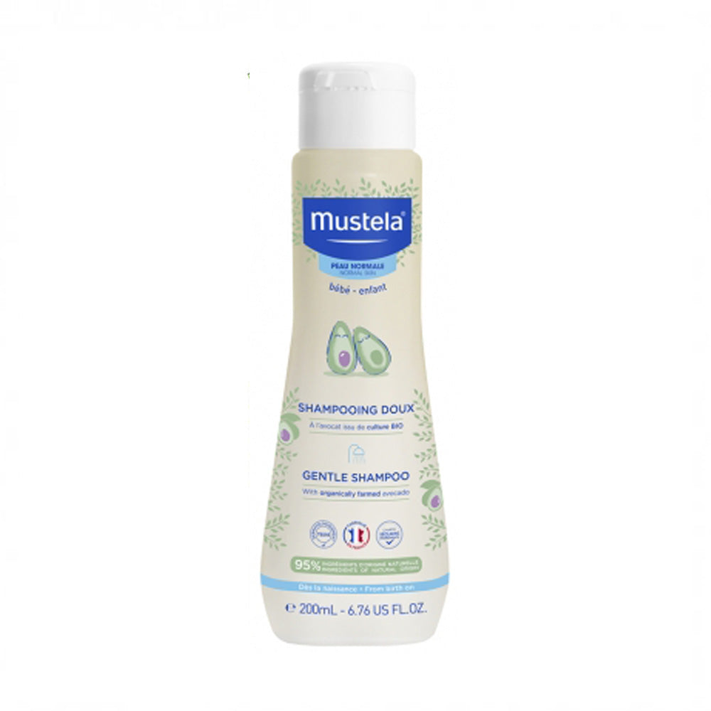 Mustela Shampoing doux bébé à l'avocat Bio 200ml nova parapharmacie prix maroc casablanca