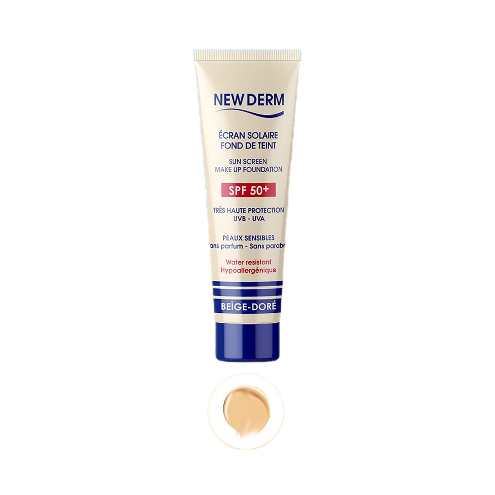 New Derm Ecran SPF50+ 50ml Beige Dore nova parapharmacie prix maroc casablanca