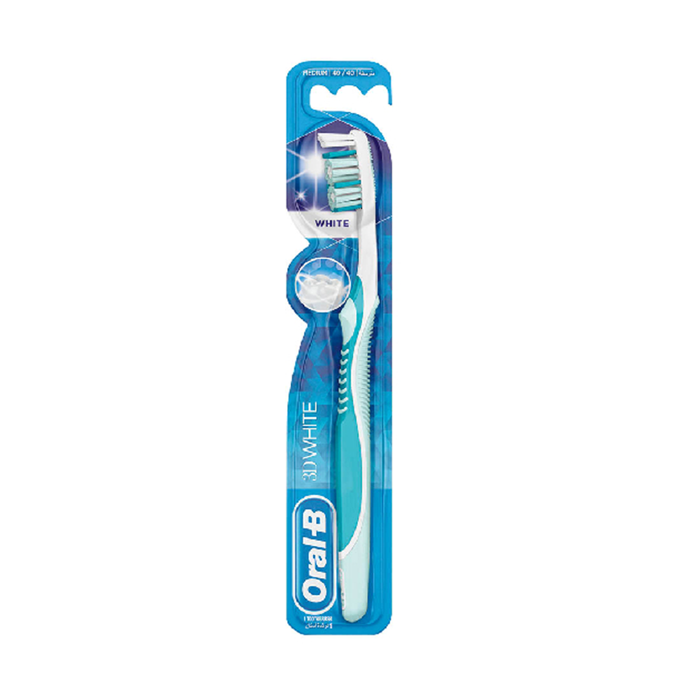 Oral-B Brosse A Dents 3D White 40 Medium nova parapharmacie prix maroc casablanca