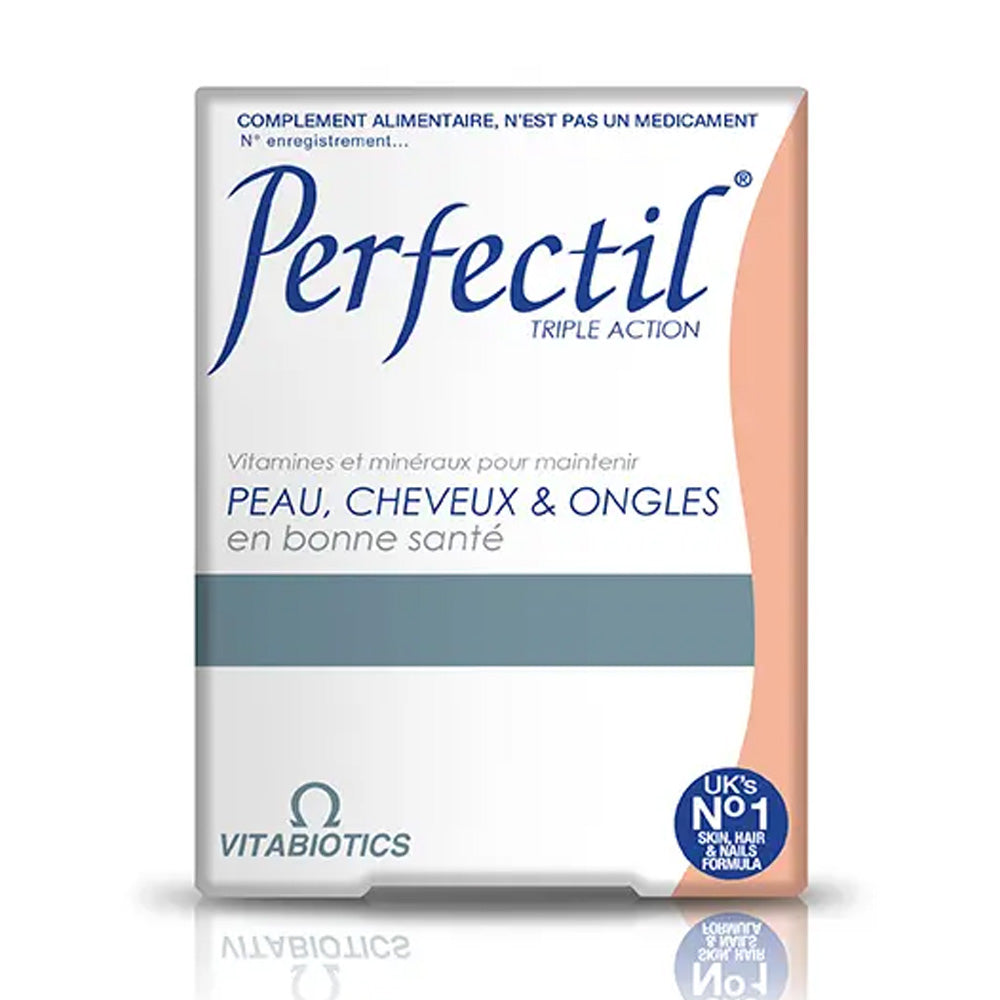 Perfectil Triple Action Peau Cheveux Et Ongles Boite 30 Comprimes nova parapharmacie prix maroc casablanca