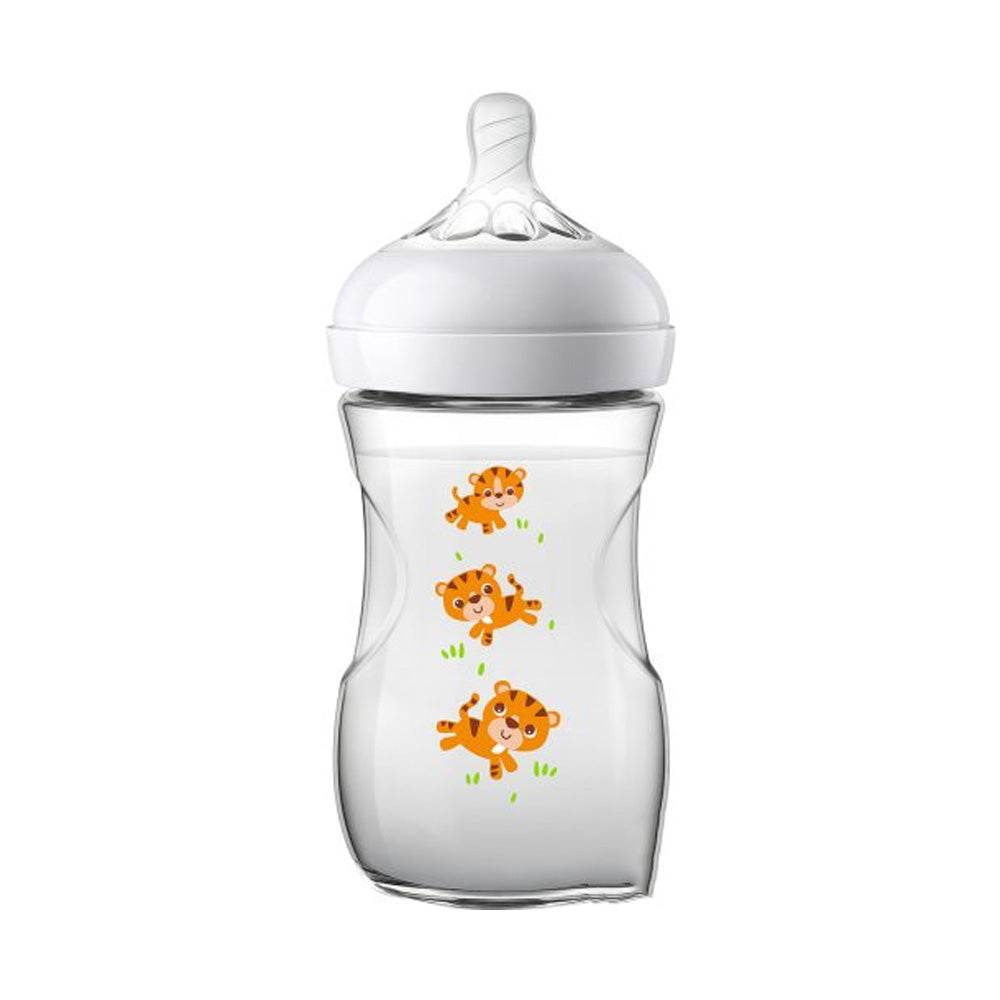 AVENT Biberon Natural Tigre 260ml +1m scf070/20