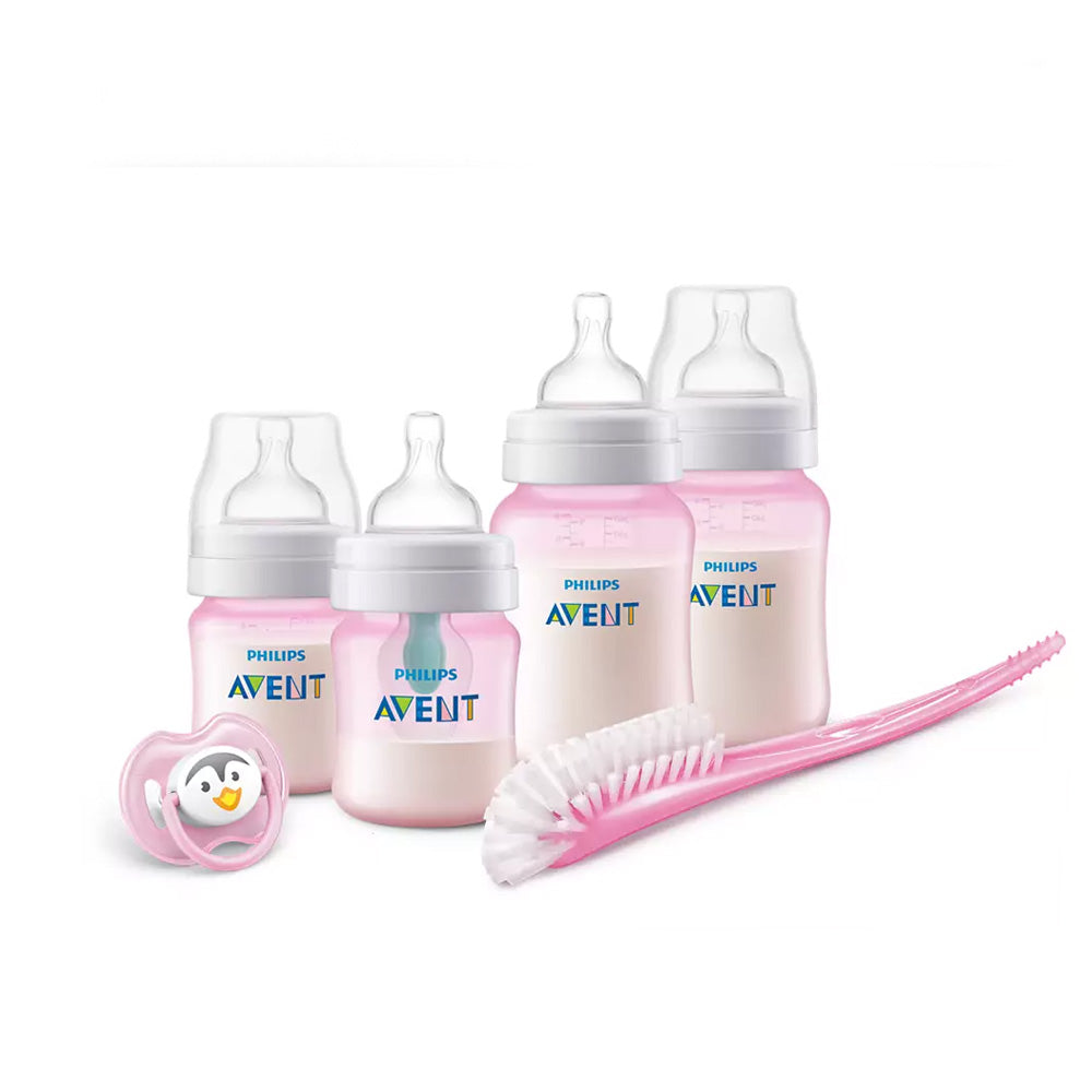 Philips AVENT Coffret Cadeau De Biberons Anti-colic Rose +0m scd301/03 nova parapharmacie prix maroc casablanca