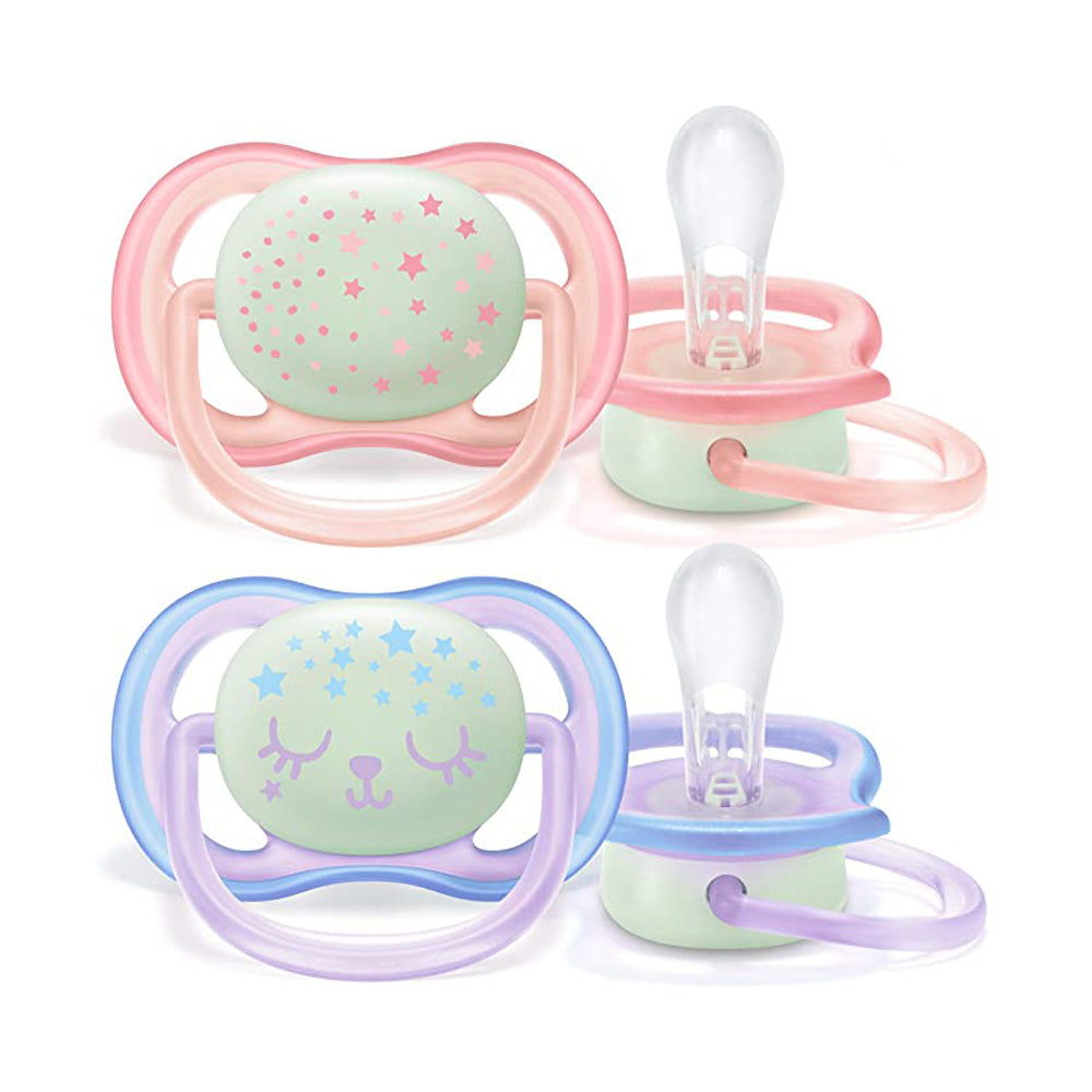 Philips AVENT Sucettes Ultra Air Night Girl 6-18m scf376/22 nova parapharmacie prix maroc casablanca