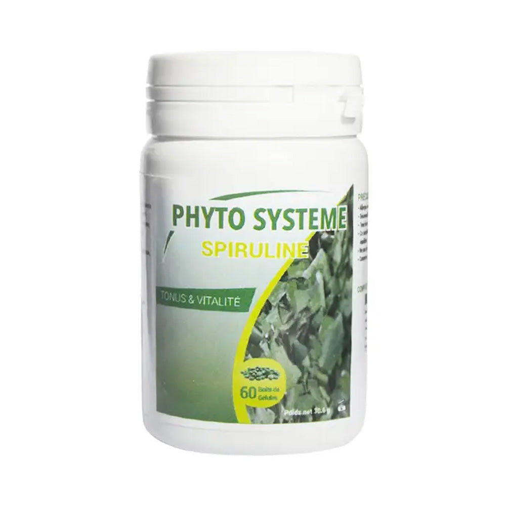 Phyto Systeme Spiruline 60 Gélules nova parapharmacie prix maroc casablanca