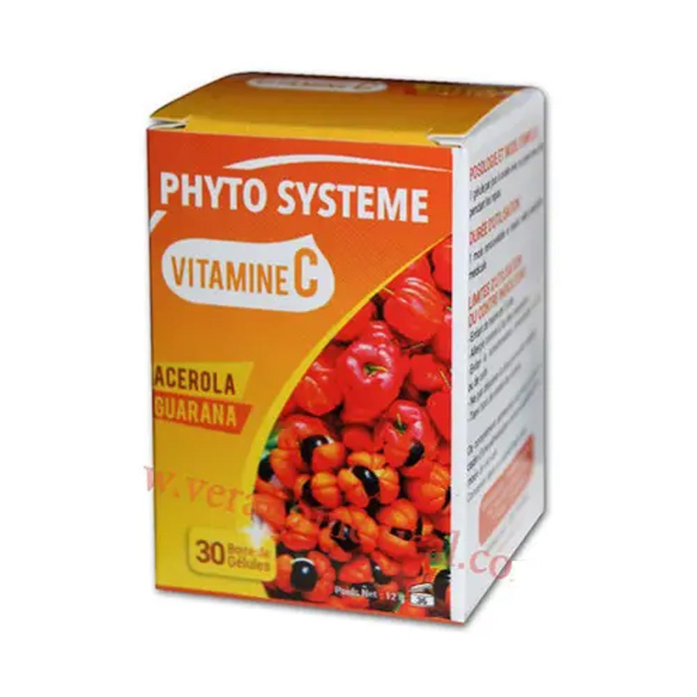 Phyto Systeme Vitamine C Boite De 30 Gélules nova parapharmacie prix maroc casablanca