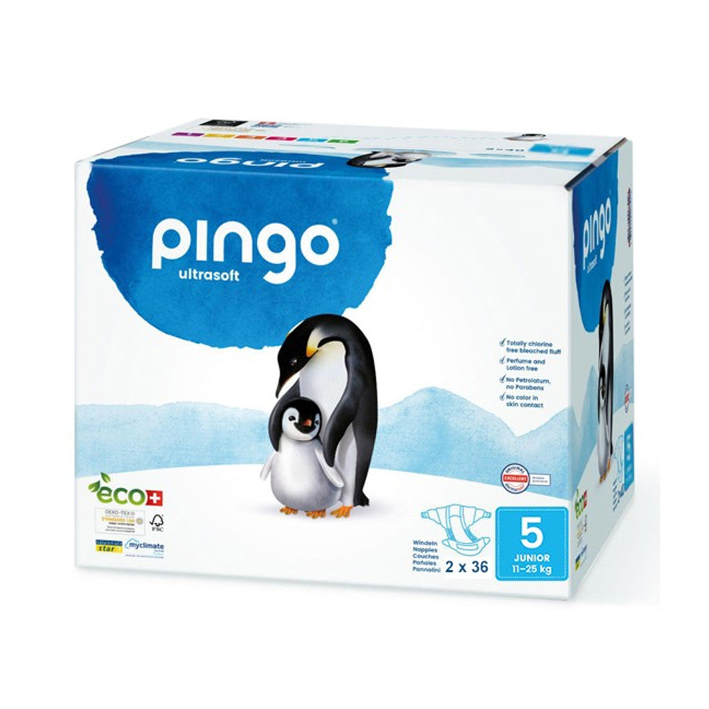 Pingo Couches Junior Taille 5 11-25kg 2*36 PCS nova parapharmacie prix maroc casablanca