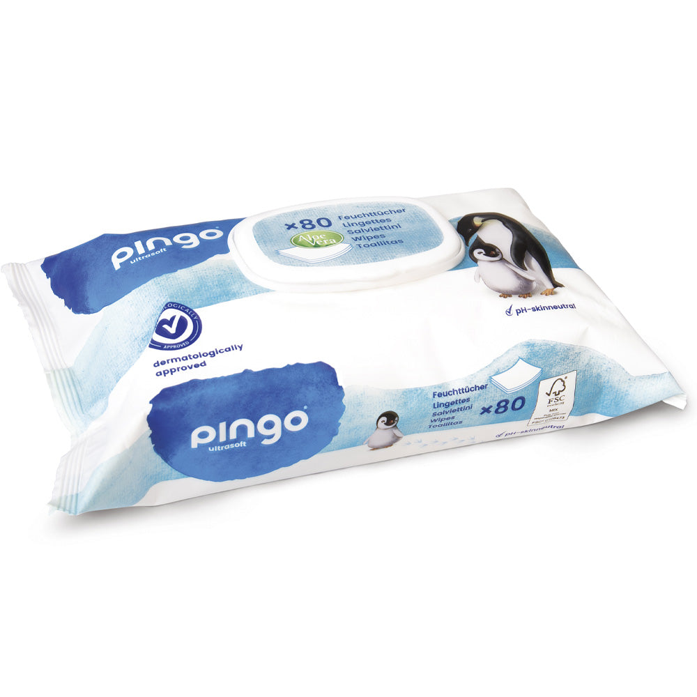 Pingo Lingettes Humides Écologiques Bébé 80 PCS nova parapharmacie prix maroc casablanca