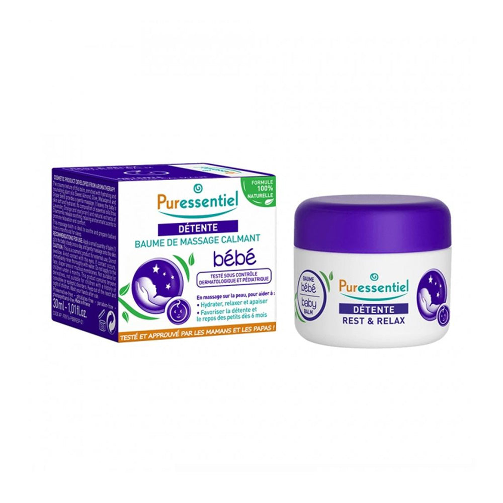 Puressentiel Baume De Massage Calmant Bébé Détente 30ml - Nova Para