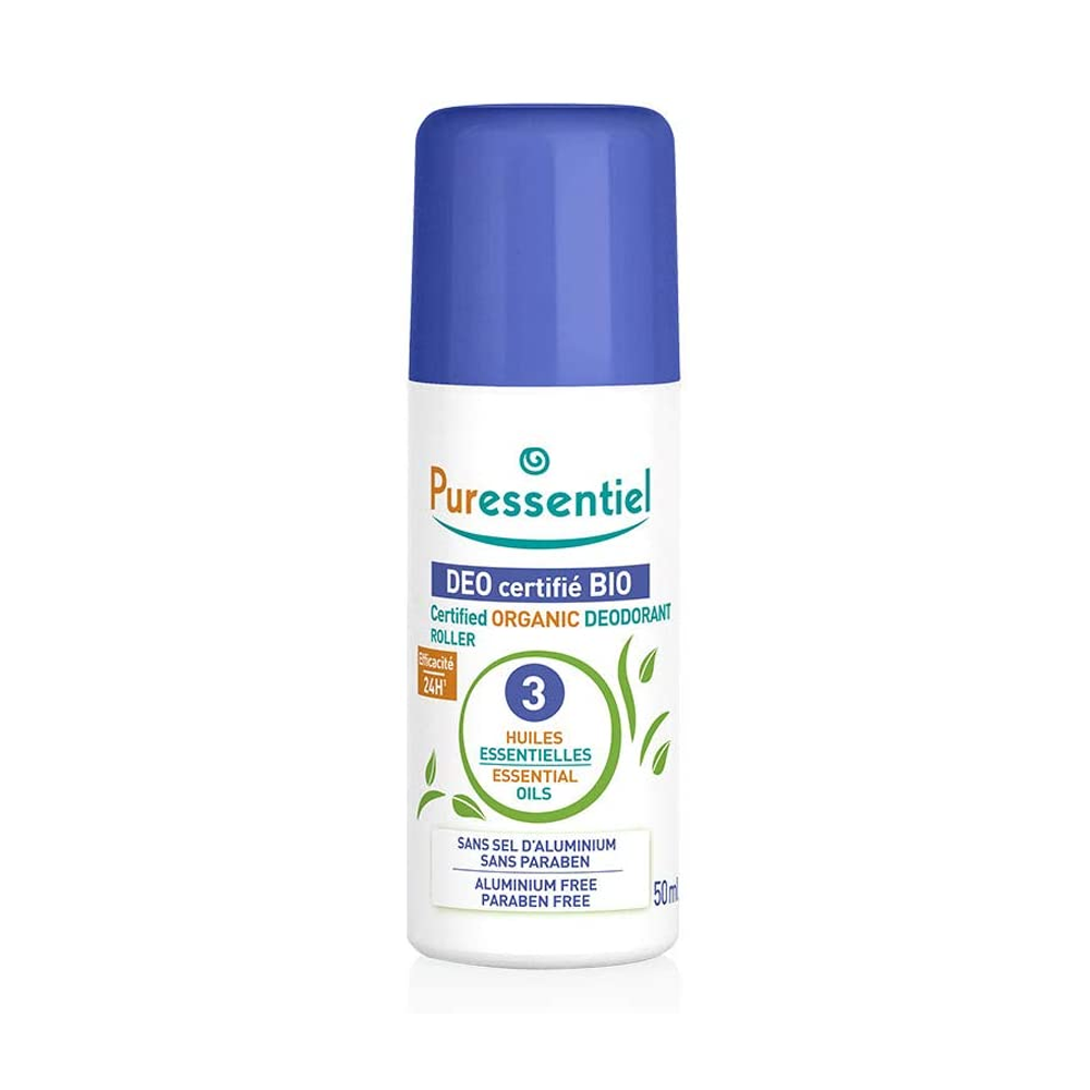 Puressentiel Déodorant à bille certifié BIO roll-on 50ml nova parapharmacie prix maroc casablanca