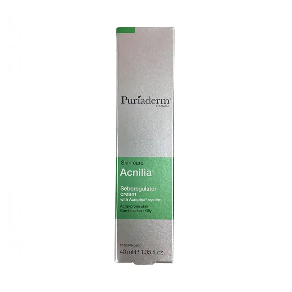 Puriaderm Acnilia Crème Sébo Régulatrice 40ml nova parapharmacie prix maroc casablanca