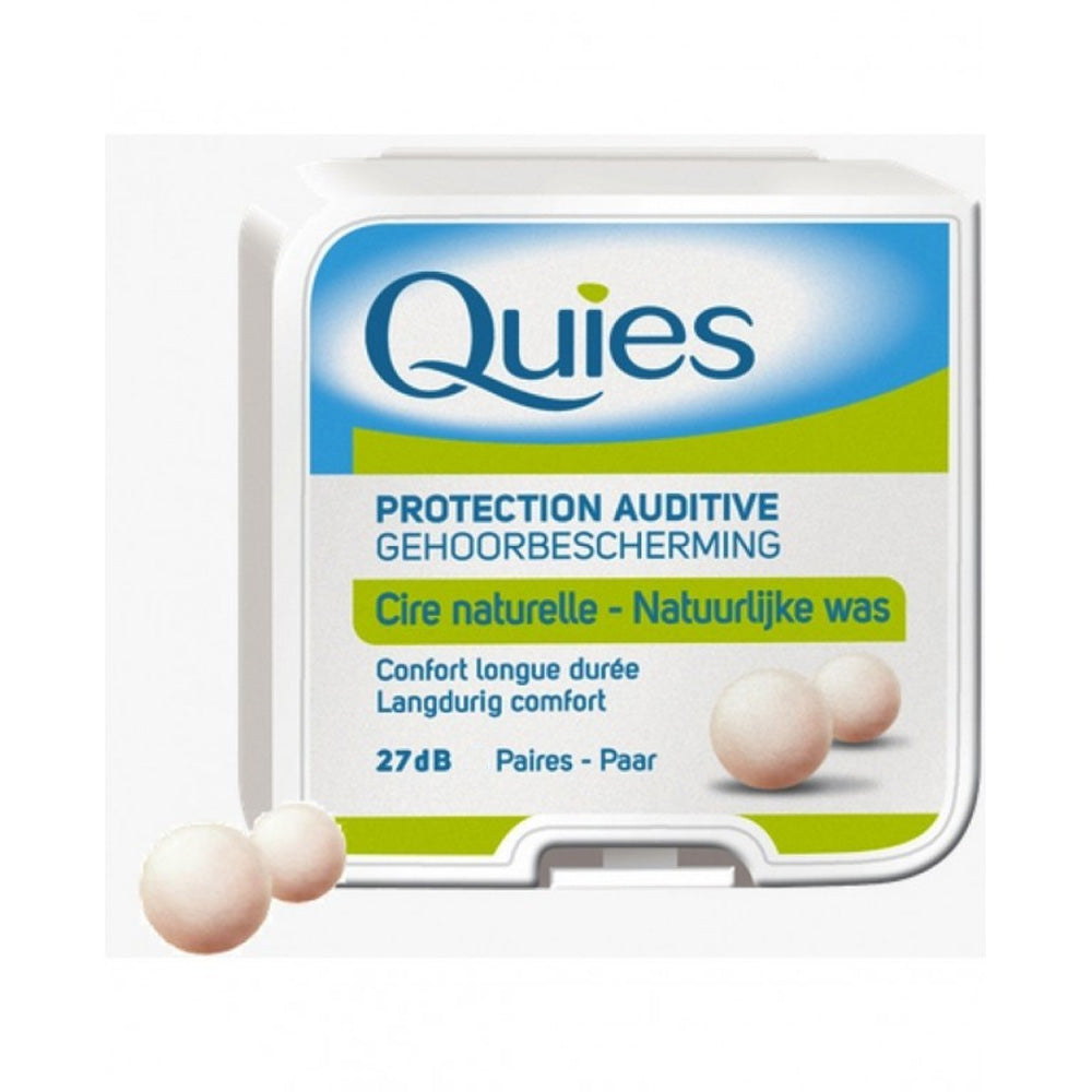 Quies Cire Naturelle Tubes 2 Paires